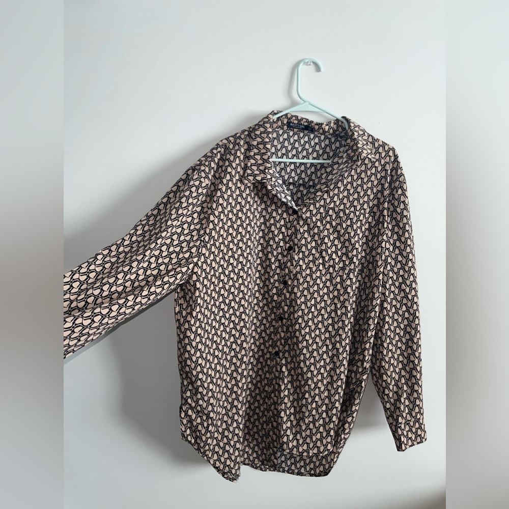 Nasty Gal Retro Print Button Down - Picture 2 of 6